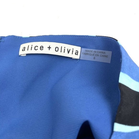 Alice + Olivia Tie Waist Silk Dress 6 - Picture 6 of 6